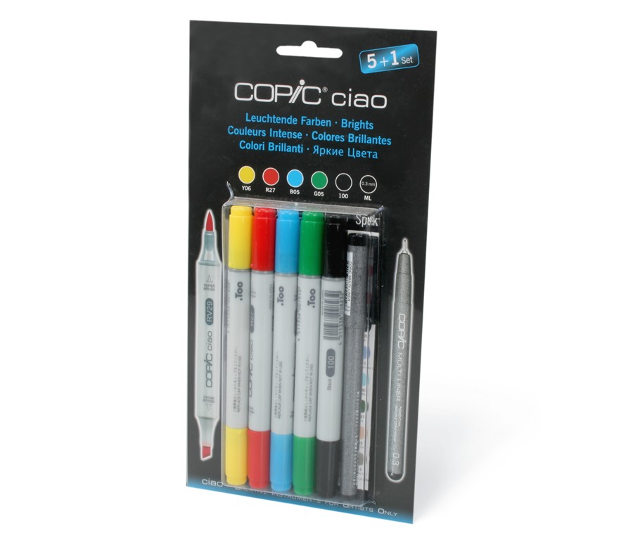 Zestaw COPIC Ciao 5+1 "Brights"