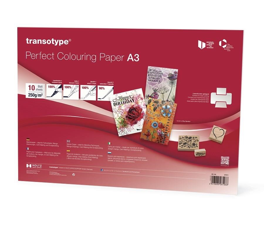 Perfect Colouring Paper A3, 250 g/m2, 10 ark.