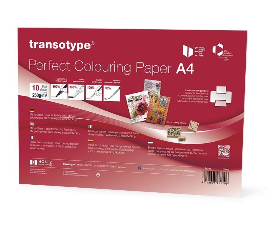 Perfect Colouring Paper A4, 250 g/m2, 10 ark.