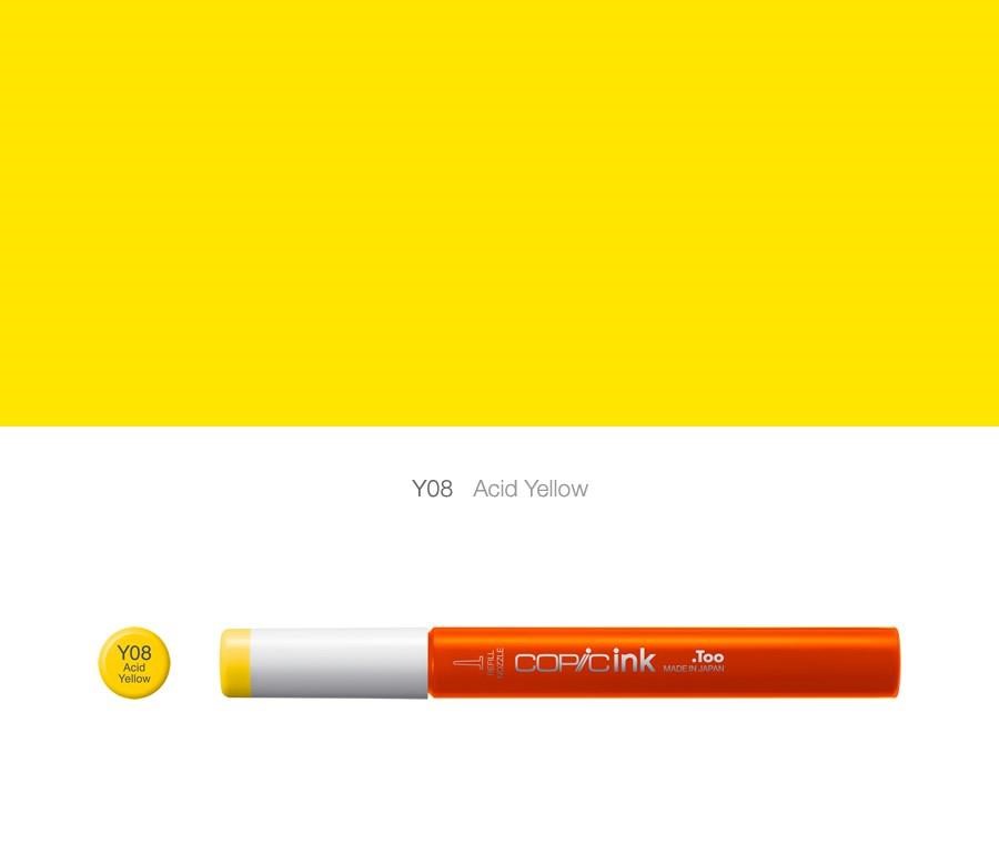 Tusz COPIC ink - Y08 - Acid Yellow