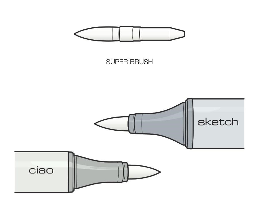 COPIC Sketch/Ciao - końcówka Super Brush