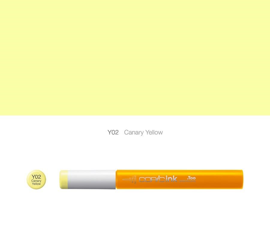 Tusz COPIC ink - Y02 - Canary Yellow