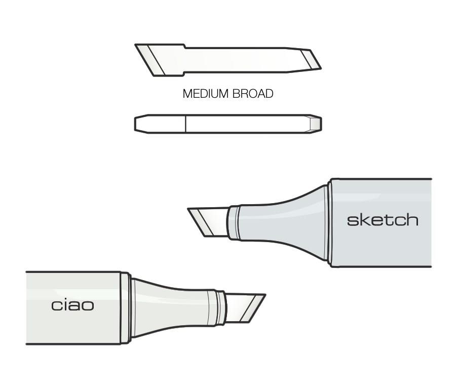 COPIC Sketch/Ciao - końcówka Medium Broad