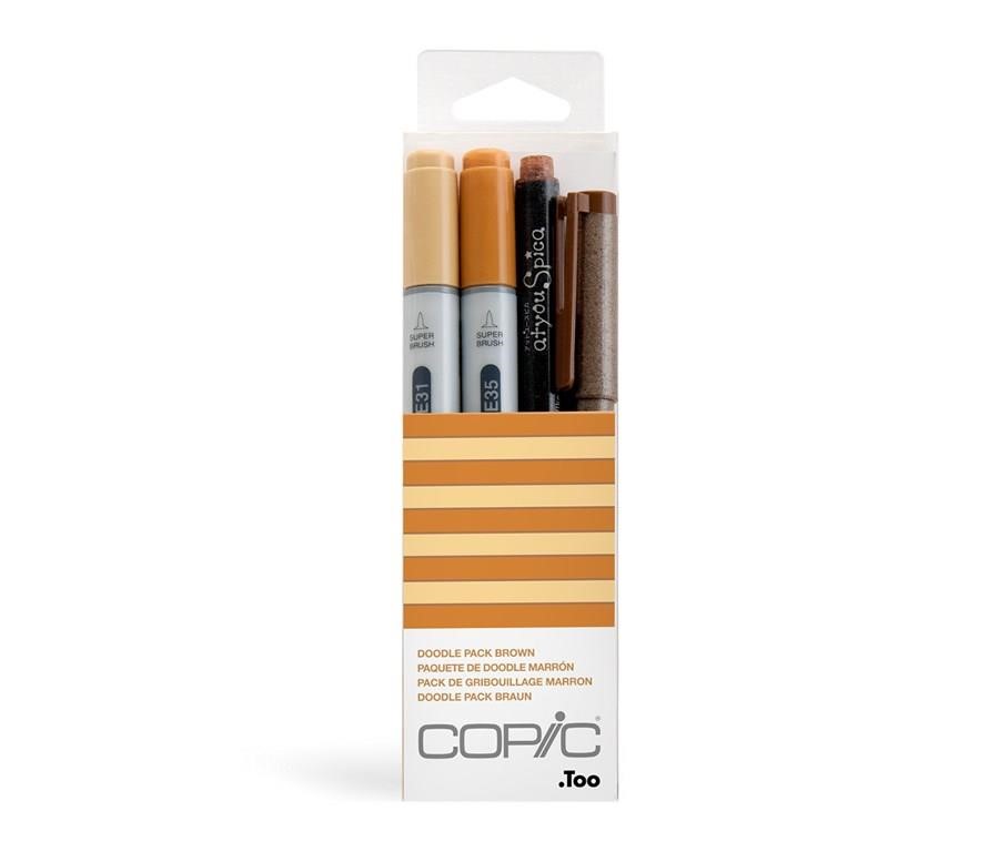 COPIC Ciao Doodle Pack "Brown", 2+2