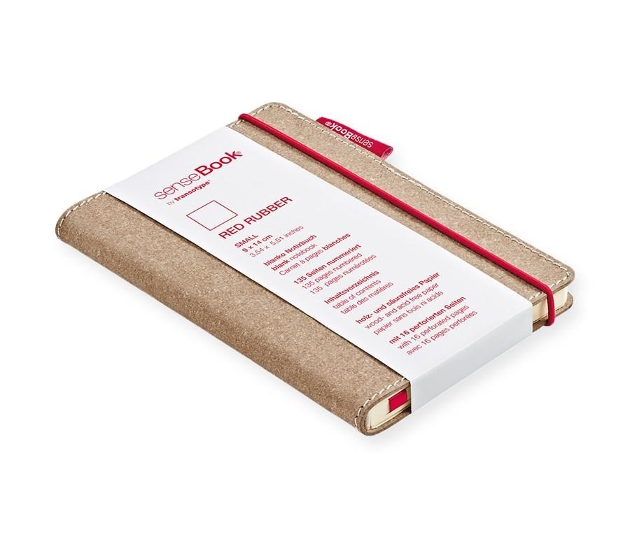 Notes senseBook RED RUBBER - mały, gładki