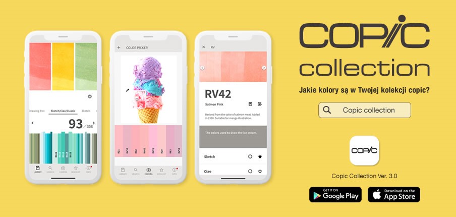 Nowa wersja Copic Collection App dostępna w App Store i Google Play