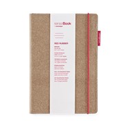 Notes senseBook RED RUBBER - średni, w linie