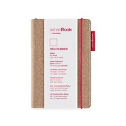 Notes senseBook RED RUBBER - mały, gładki